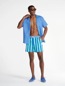 Linen Sunday Shirt (Big Blue) -Outlet Posh Sewn Store BigBlue LinenSundayShirt 444231 01 OF 2722