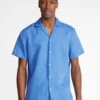 Linen Sunday Shirt (Big Blue)