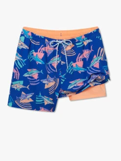 The Daddy Sharks 5.5" (Lined Classic Swim Trunk) -Outlet Posh Sewn Store DADDYSHARKS5.5 LINEDCLASSICSWIMTRUNK SD 126231 02 1copy