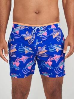 The Daddy Sharks 5.5" (Lined Classic Swim Trunk)