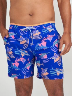 The Daddy Sharks 7" (Lined Classic Swim Trunk)