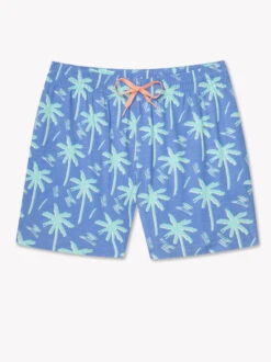 The Frond Burgundy's 5.5" (Faded Classic Swim Trunk)