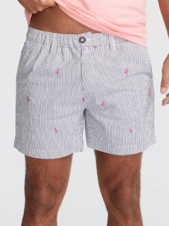 The Flamingo Racers 5.5" (Seersucker Stretch)