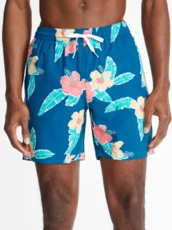 The Floral Reefs 7" (Classic Swim Trunk)