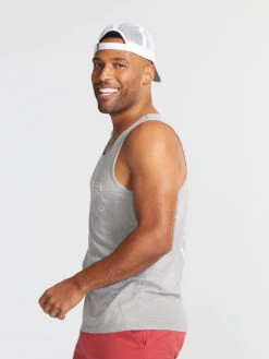 Tank Top (Island Time - Grey) -Outlet Posh Sewn Store IslandTime TankTop Grey 600231 09 OF 0113