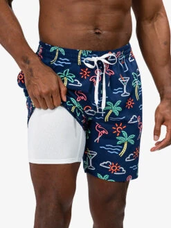The Neon Lights 7" (Lined Classic Swim Trunk)