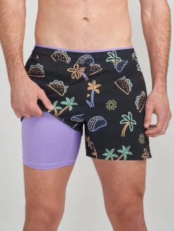 The Neon Snack Attacks 5.5" (Ultimate Training Short)