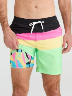 The Neon Weekends 7" (Lined Classic Swim Trunk)