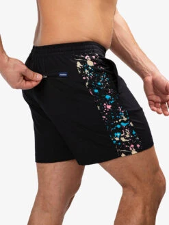 The Paint Drips 5.5" (Blocked Swim Trunk) -Outlet Posh Sewn Store PaintDrips5.5 BlockedSwimTrunk OB 135222 040308