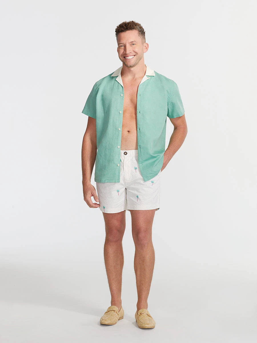 The Palm Palms 5.5" (Seersucker Stretch) 6 The Palm Palms 5.5" (Seersucker Stretch) - Image 6