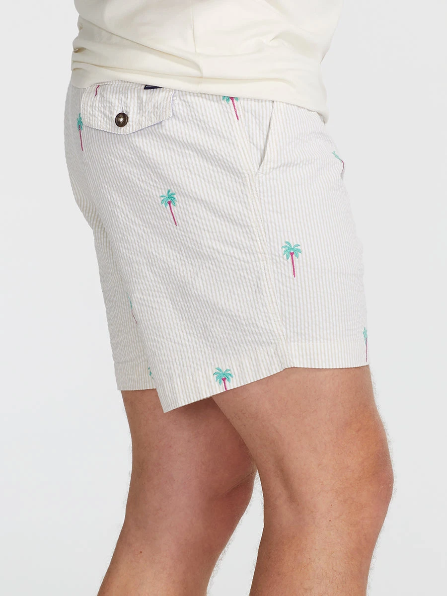 The Palm Palms 5.5" (Seersucker Stretch) 3 The Palm Palms 5.5" (Seersucker Stretch) - Image 3