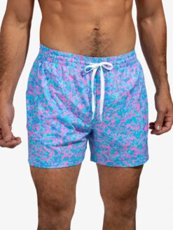 The Pinky Bluesters 5.5" (Classic Swim Trunk) -Outlet Posh Sewn Store PinkyBluesters5.5tretch ClassicSwimTrunk SD 109221 310394