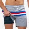 The Red White And Whose Mans 5.5" (Lined Classic Swim Trunk)