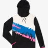 Low-Pile Fleece Hoodie (Retro Splash)