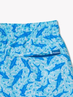 The Shark Sides 4" (Classic Swim Trunk) -Outlet Posh Sewn Store SHARK SIDES 4 STRETCH ZP SD 115201 01 0276