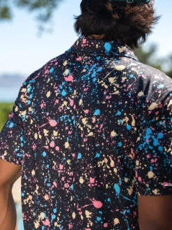 Performance Polo (Paint Drips) -Outlet Posh Sewn Store SPLATTER PERFORMANCEPOLO LS 582222 08 02546copy