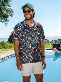 Performance Polo (Paint Drips)