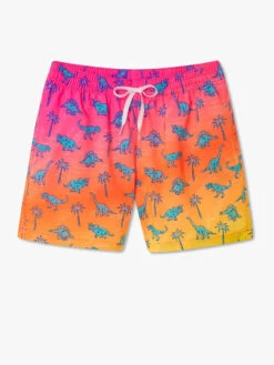 The Sunset Dinos 5.5" (Classic Swim Trunk) -Outlet Posh Sewn Store SUNSETDINOS5.5 CLASSICSWIMTRUNK SD 109231 08 1