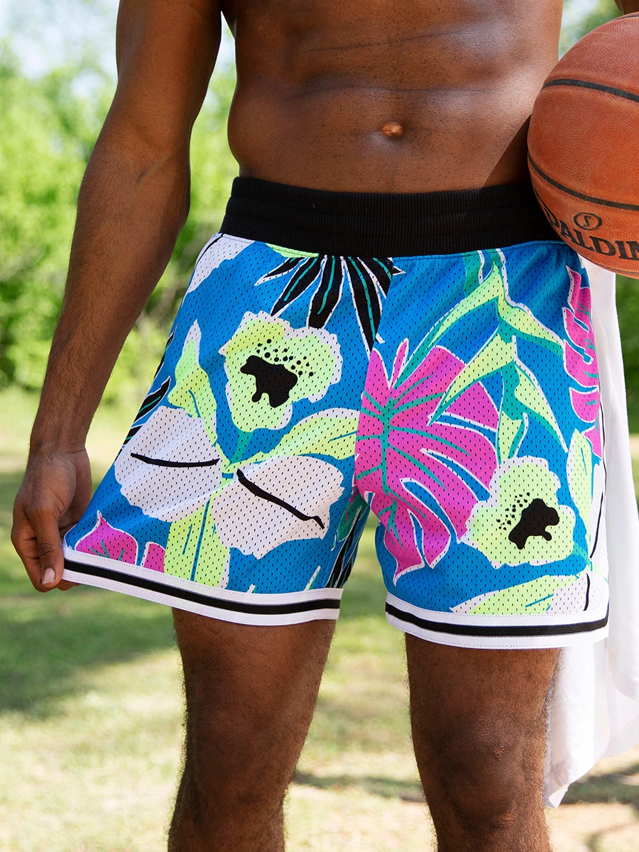The Tropical Takeovers 5.5" (Mesh Courtside Short) 4 The Tropical Takeovers 5.5" (Mesh Courtside Short) - Image 4