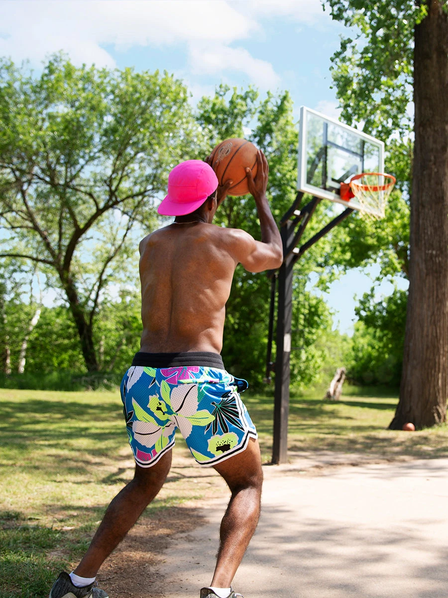 The Tropical Takeovers 5.5" (Mesh Courtside Short) 3 The Tropical Takeovers 5.5" (Mesh Courtside Short) - Image 3